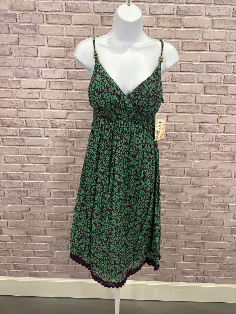 Derek Heart Dress, Green/purple, Large, New With Tags