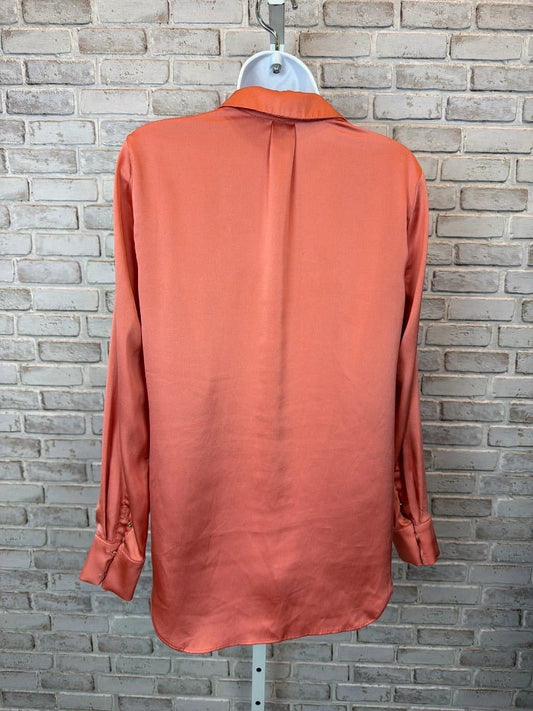 White House Black Market Top - Blouse – White House Black Market Blouse, Peach, XXS, Used - Good