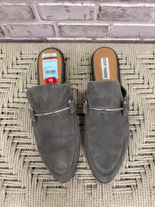 Steve Madden Slip ons, Grey, 10, Used - Good