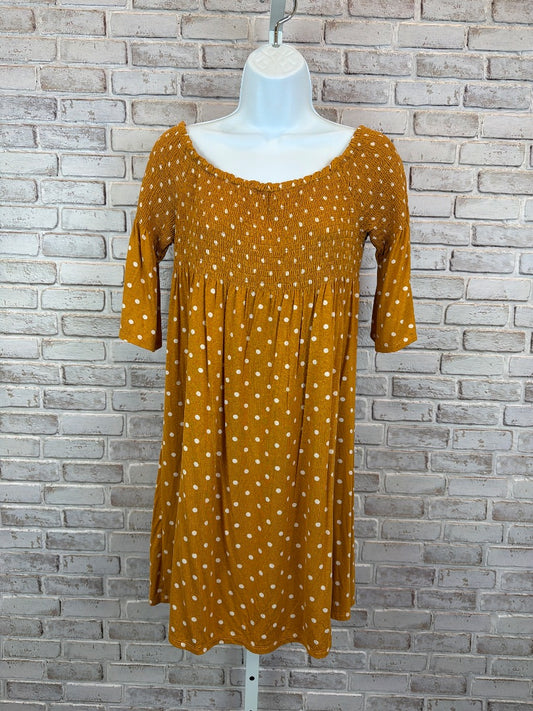 Rewind Dress, yellow polka dots, Large, Used - Good