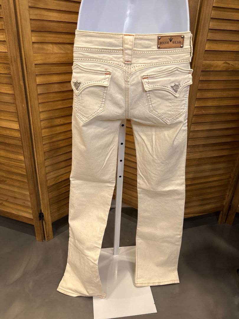 Sang Real Jeans, White denim, Medium