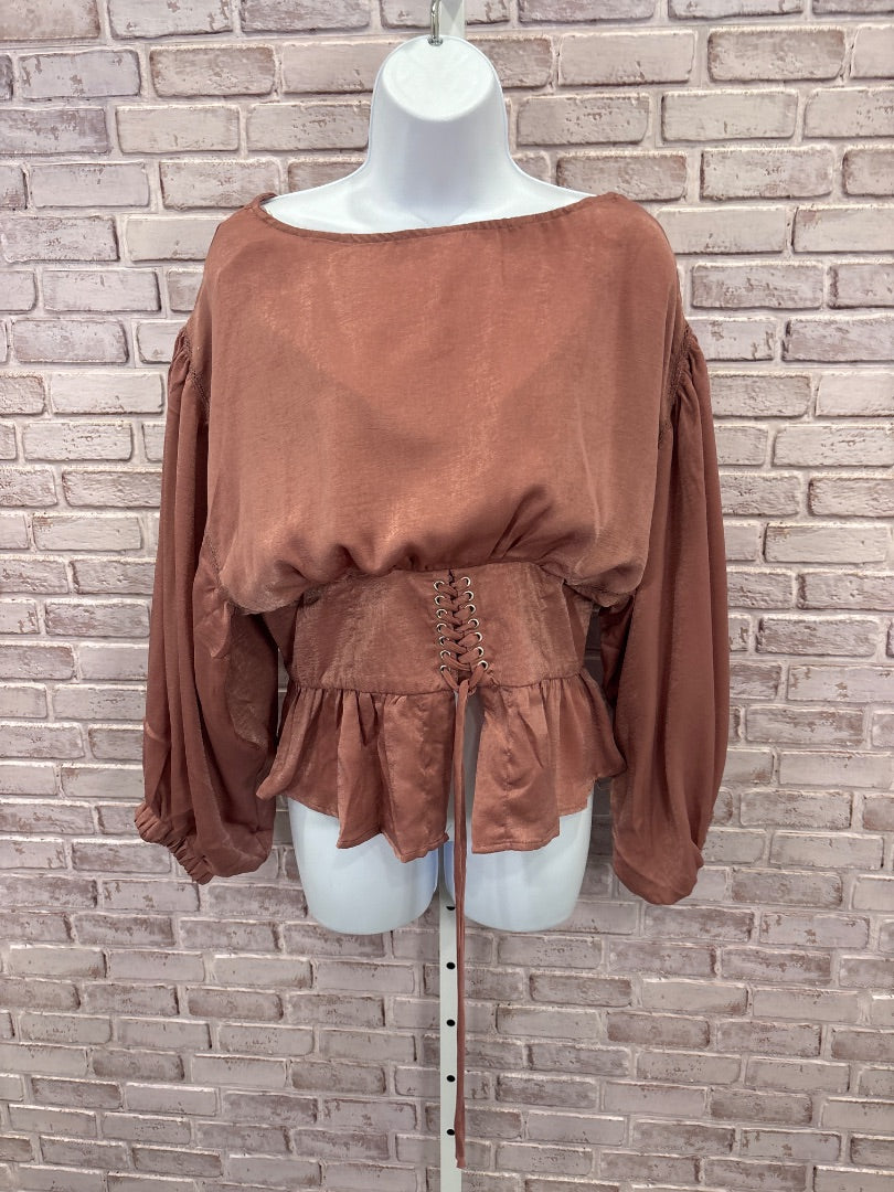 The Clothing Co Shirt, Rust, Medium, Used - Good