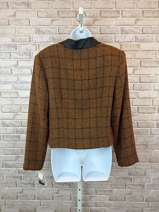 Plaza South Outerwear - Blazer – Plaza South Blazer, Brown/black, 12, New With Tags