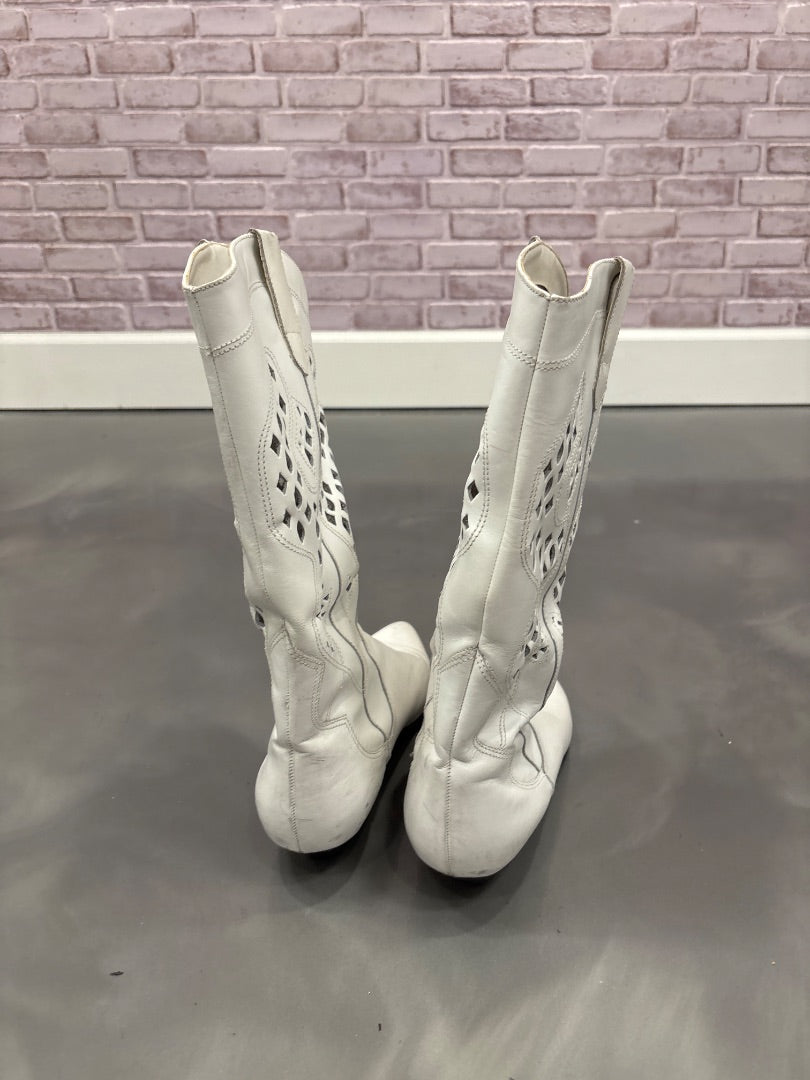 Mister shoes Cowgirl boots, White, 10, Used - Good