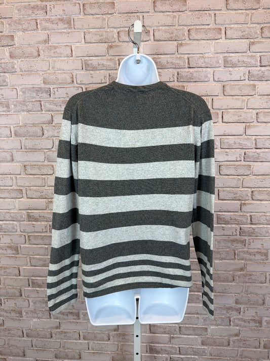 Vince Sweater, grey stripes, XL, Used - Good