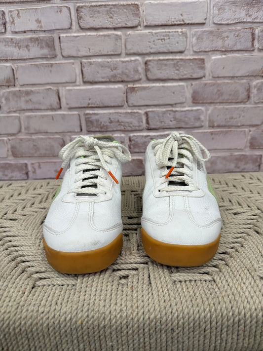 Puma Roma Sneakers, white/green, 8, Used - Good
