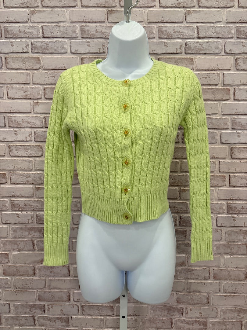 Context Cardigan, Green, Small, Used - Good