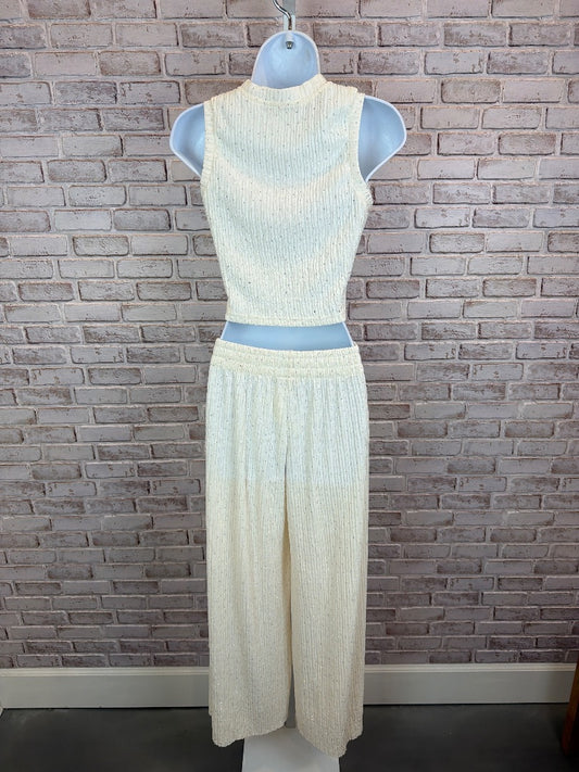 Love poem Matching Clothing Set, White/silver, Medium, Used - Good