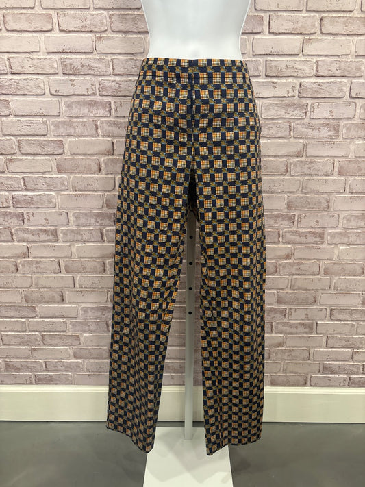 Burberry Pants, Plaid/navy, 6, Used - Excellent