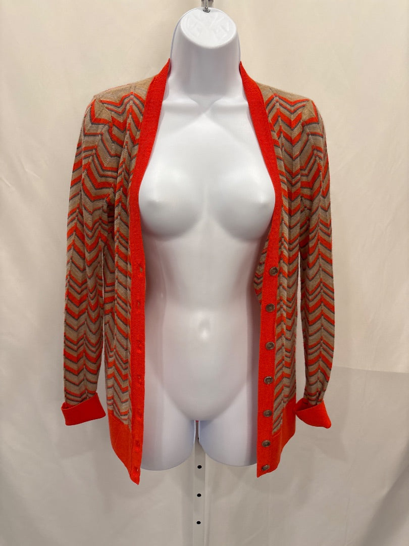Loft Cardigan, Orange Multi, Small