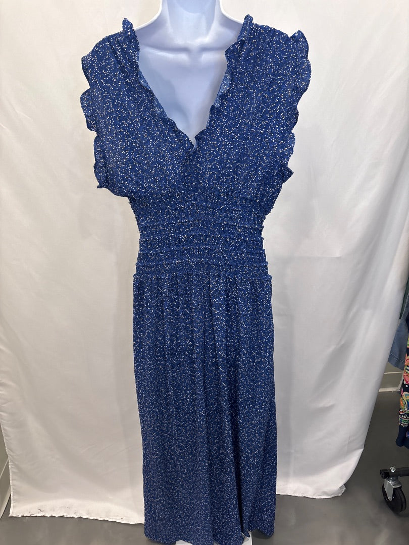 Max studio Jumpsuit, Blue multi, Large