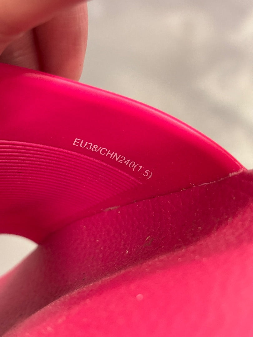 Versace Sandals, Pink, 38/7, Used - Good