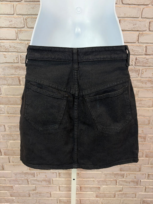 John Galt Kirt, Black denim, Medium, Used - Excellent