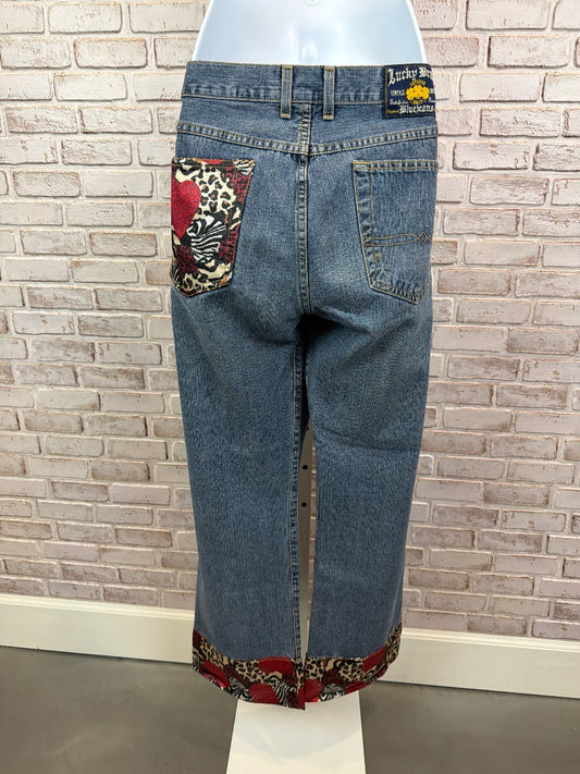 Lucky Brand Jeans, denim/red, 14, Used - Good