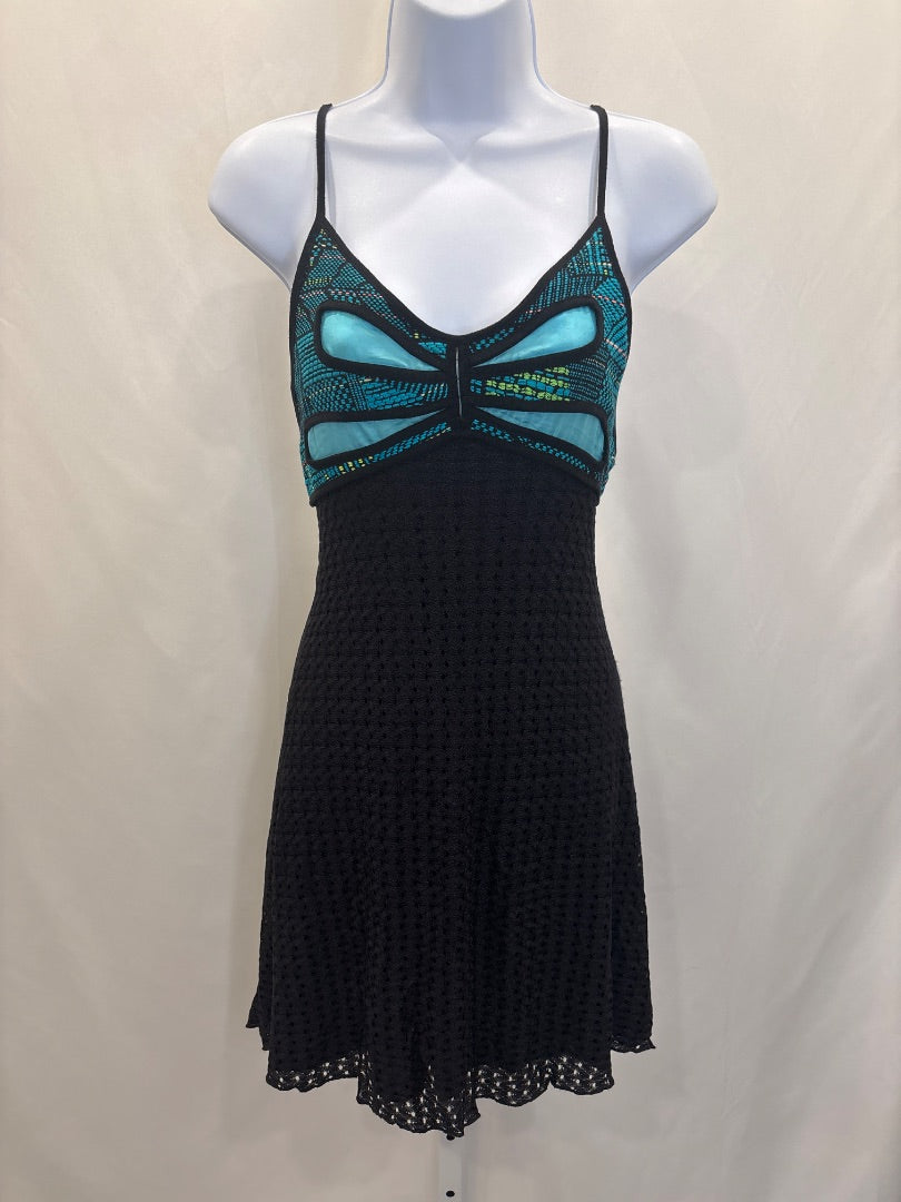 Custo Barcelona Dresses, Black/blue, XS
