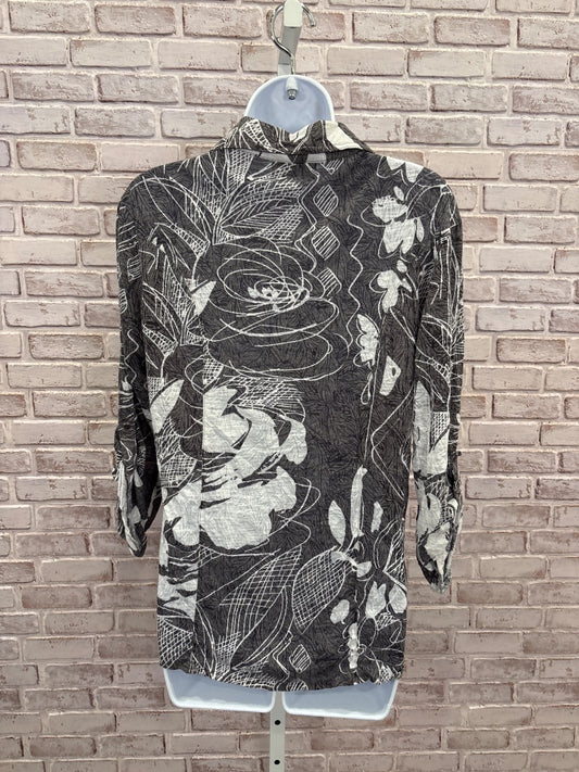 Newport by Carine Shirt, Grey/white, Small, Used - Good