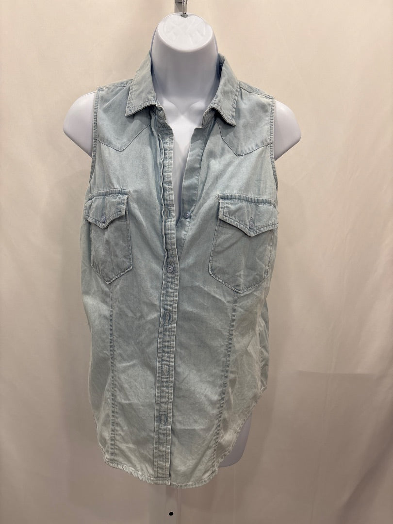 Faded glory Shirt, Light denim, Small