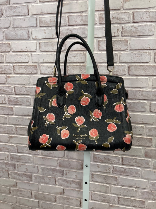 Kate Spade Handbag, Black/pink floral, One Size, Used - Good
