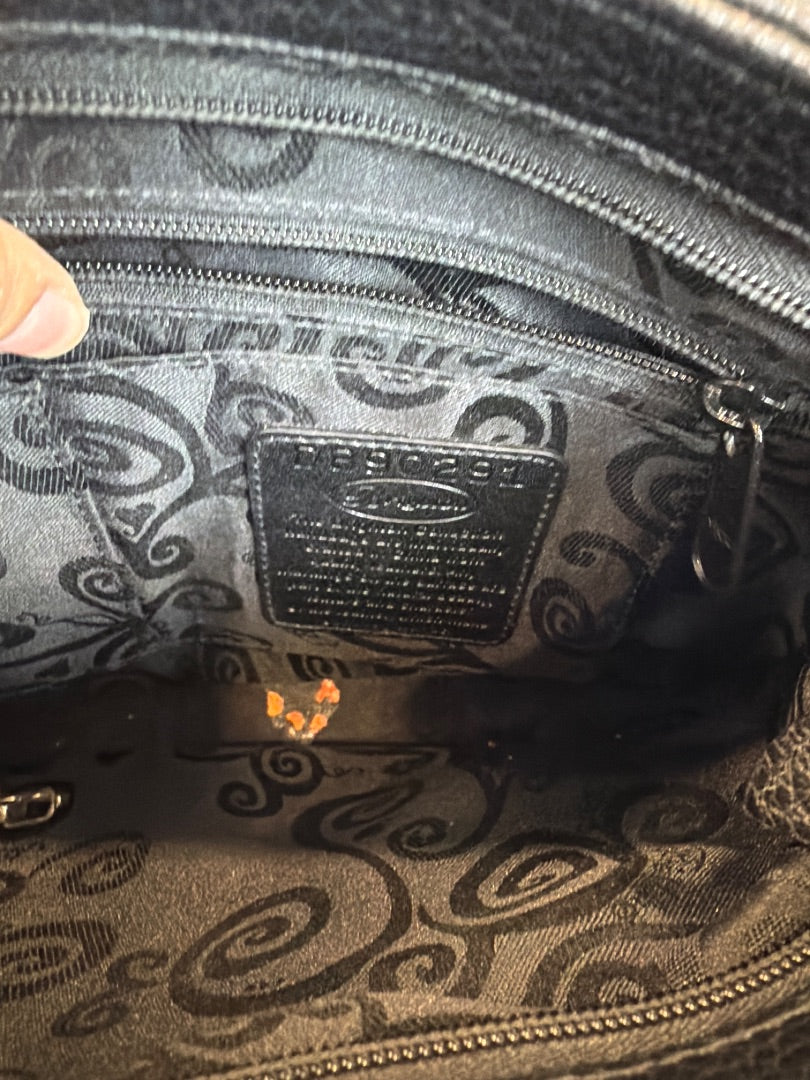 Brighton Handbag, black/brown, One Size, Used - Fair