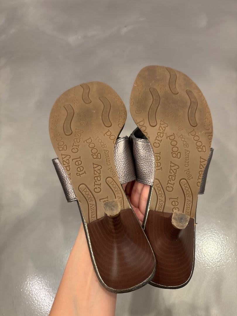 Dr scholl’s Heels, Silver, 9.5, Used - Good