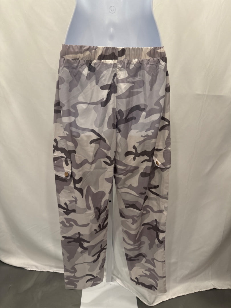 Various Pants, Grey camo, Small