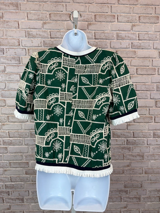 Voy Shirt, Green multi, Medium, Used - Good