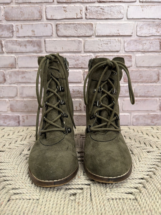 Candies Boots, Green, 8, Used - Good