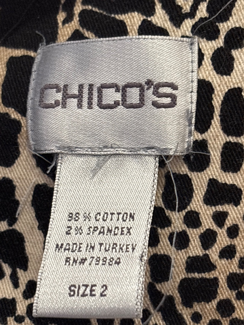 Chicos Jacket, Animal print, 2, Used - Good