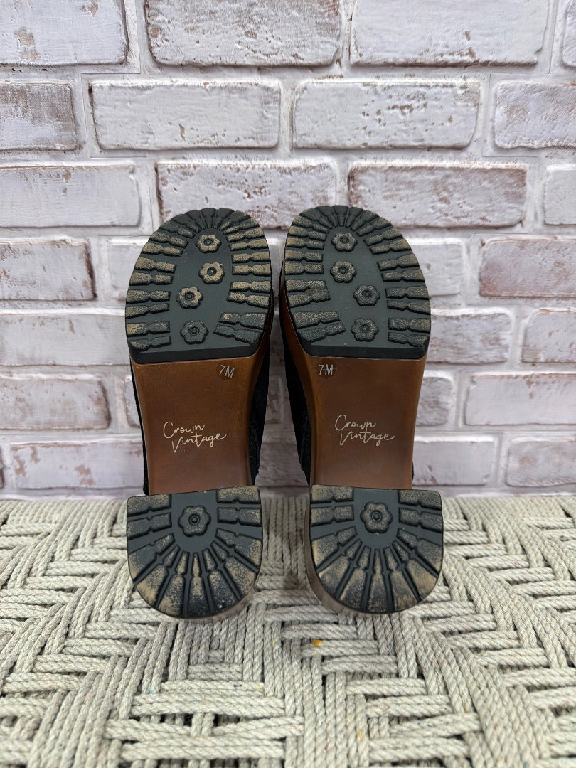 crown vintage Clogs, Black, 7, Used - Good