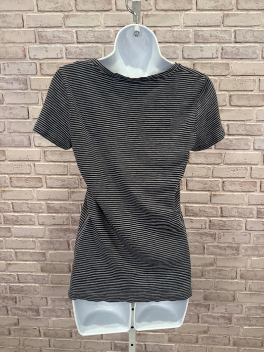 J.crew Tee shirt, Navy/grey stripes, Small, Used - Good