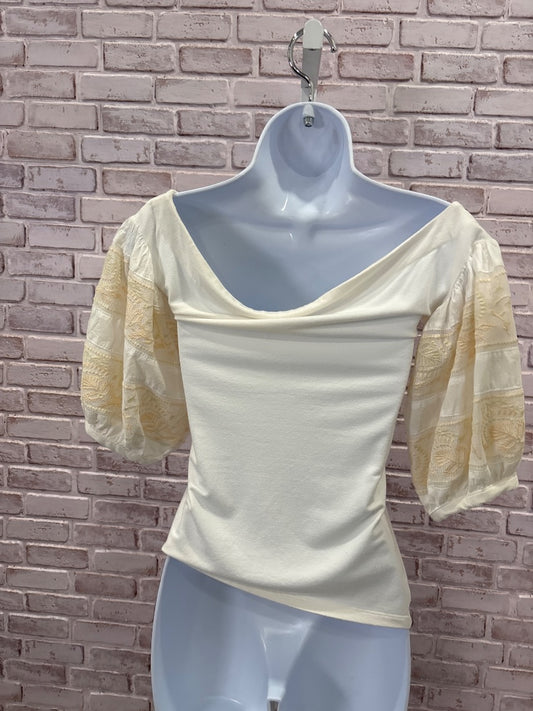 Free People Shirt, Cream, XS, Used - Good