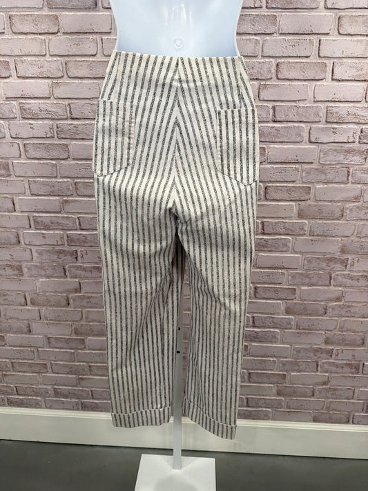 Insight Pants, white/grey stripes, 10, Used - Good