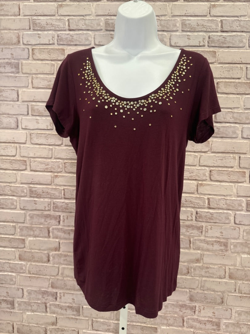 Velvet Tee shirt, Purple, Medium, Used - Good