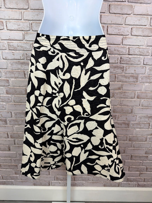 Chicos Skirt, Black/cream, 2, Used - Excellent