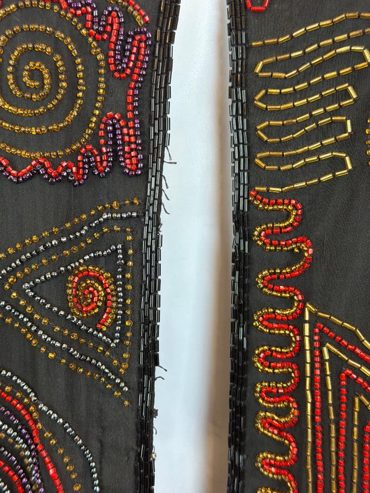 Scala silk & beaded Jacket, Multi, One Size, Used - Fair