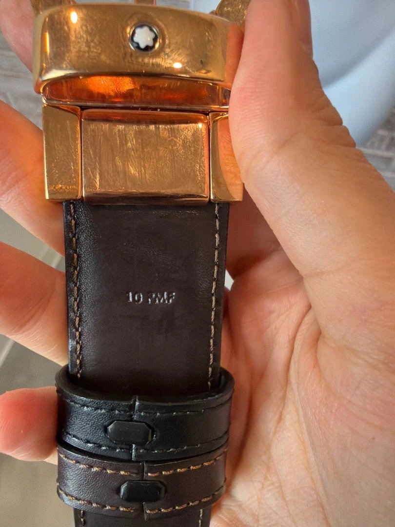 Mont Blanc Accessory - Belt – Designer Mont Blanc Mens Reversible Belt, Black/brown, Used - Excellent