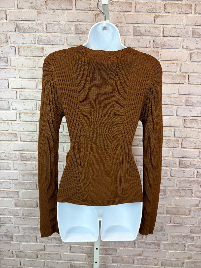 Hooked Up Shirt, Brown, Medium, New With Tags