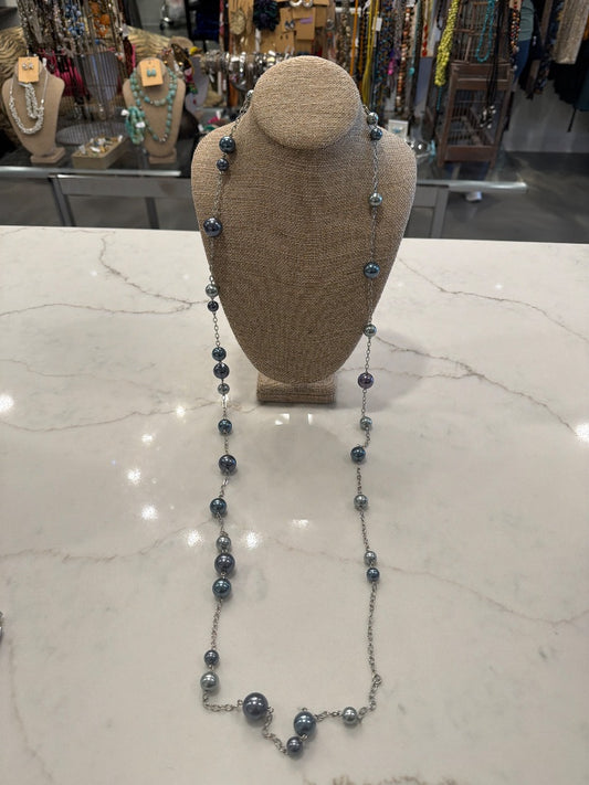 Lia Sophia Necklace, Silver/blue/purple, One Size, Used - Excellent