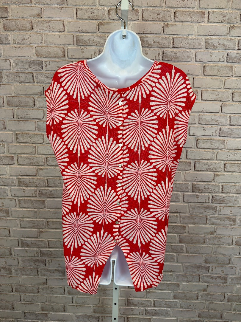 Joie Shirt, Red/white, Large, Used - Good
