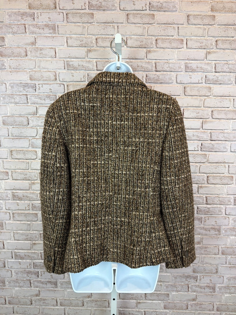 Ann Taylor Blazer, brown, 8, Used - Good
