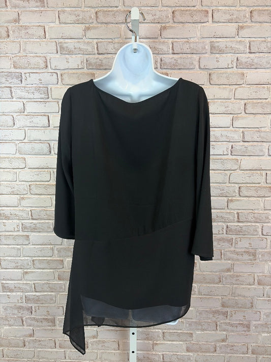 Chicos Shirt, Black, 0, Used - Good
