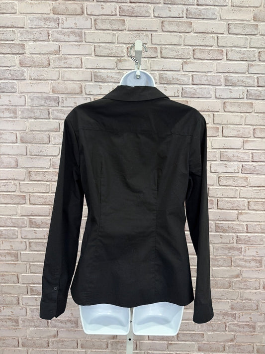 New York & Company Shirt, Black, 8, Used - Good