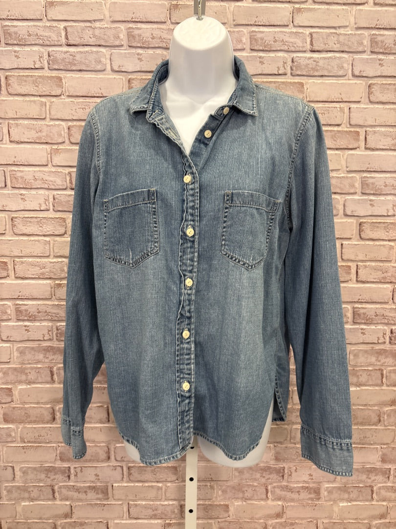 J. Crew Shirt, Denim, 12, Used - Good