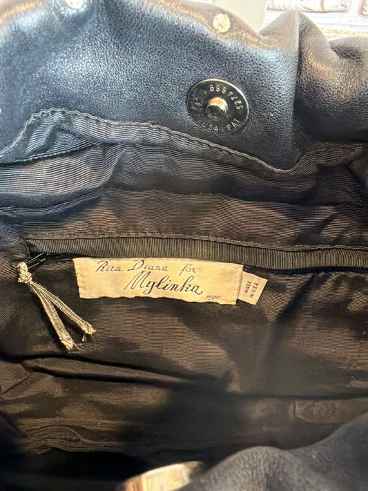 Rita Diana for Mylinka Handbag, black/silver, One Size, Used - Excellent