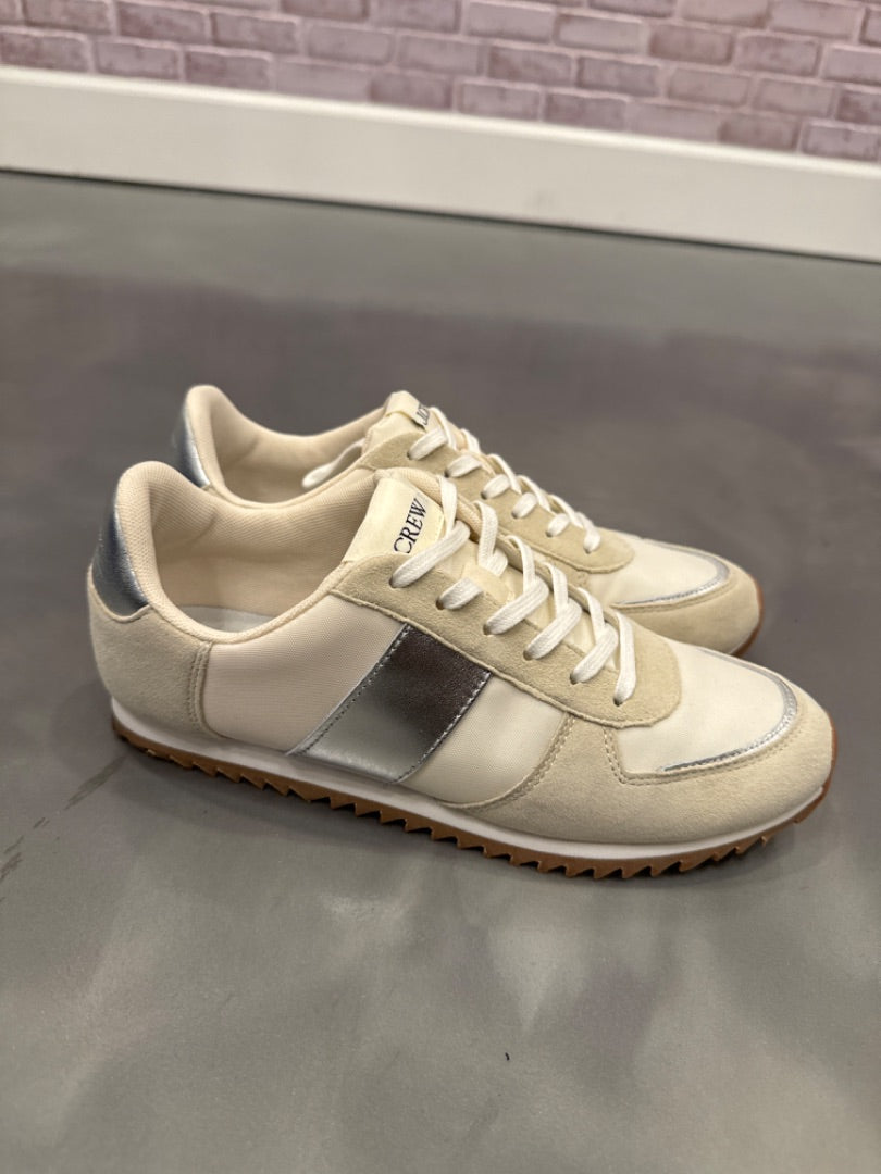J.crew sneakers, White/beige, 8, Used - Good