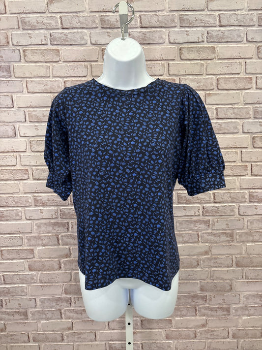 Ann Taylor Shirt, Blue multi, XS, Used - Good