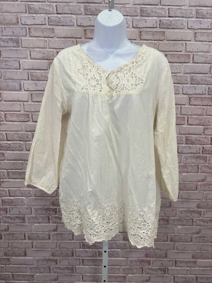 Lily rose Shirt, Cream, Large, Used - Good