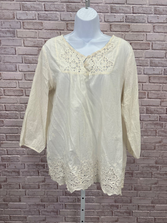 Lily rose Shirt, Cream, Large, Used - Good