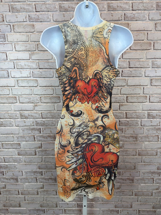 Miss Pinky Dress, Orange multi, Medium, Used - Good