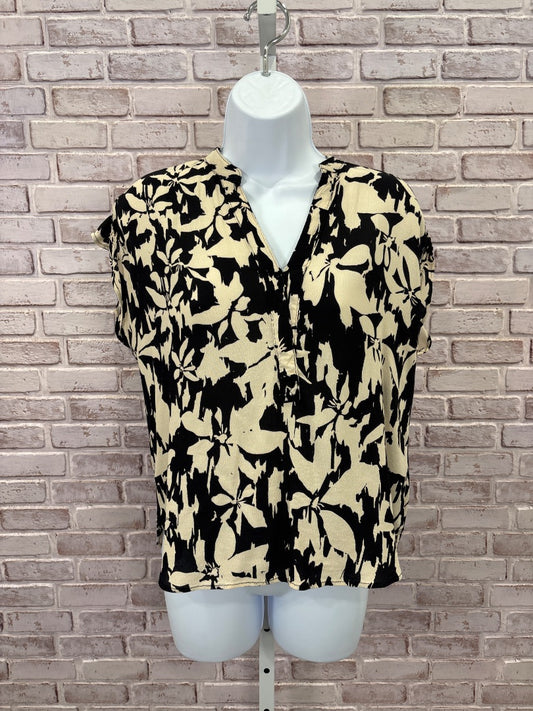 Velvet Heart Shirt, Black/tan, XS, Used - Good